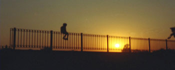 Bodh Gaya at sunset - photo taken by Hunter Marston, '07.