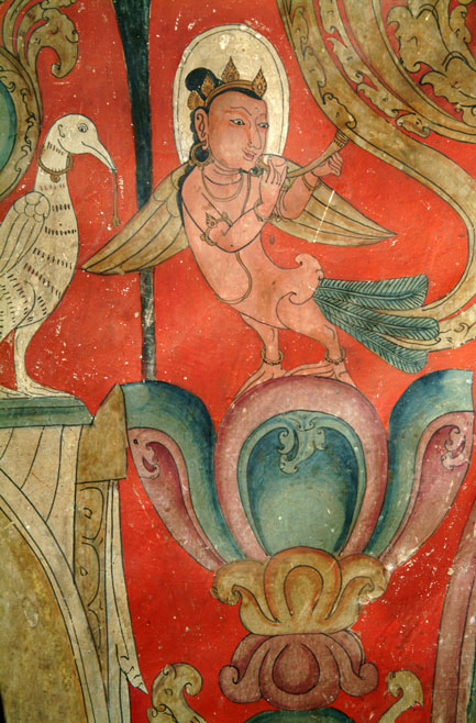 mural from Kanji village, Ladakh (India): 15th century