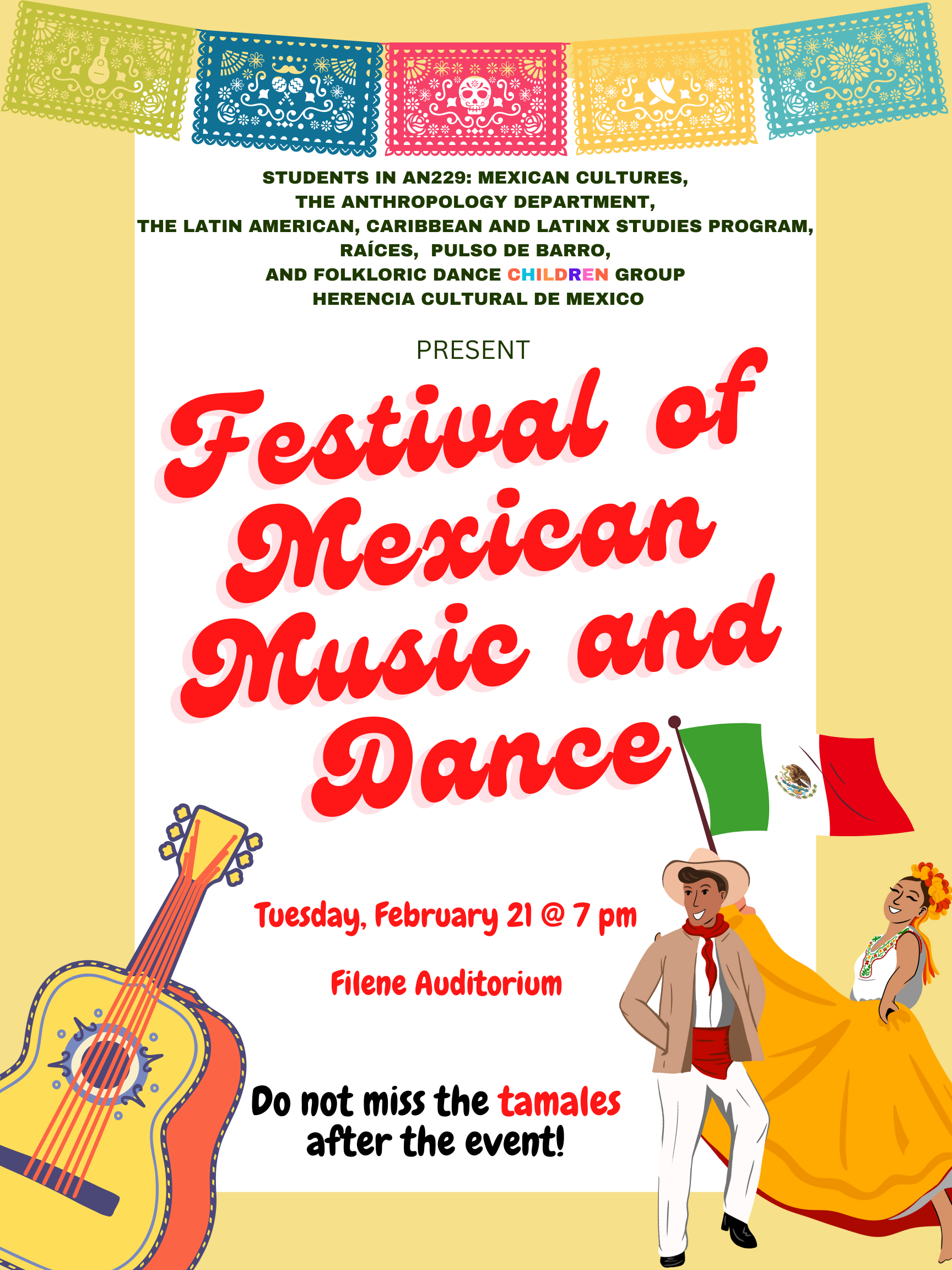 Festival of Mexican Music and Dance poster