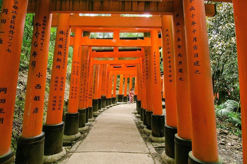Japan%3A%20Woman%20in%20Fushimi%20Inari%20Shrine