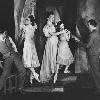 From the exhibit: Hugh Laing, Nora Kaye, Lucia Chase, Annabelle Lyon, and Anthony Tudor perform Pillar of Fire in 1942. (Photo by Semo)