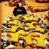 Skids attends the holiday cookie party.