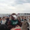 Skids at the Coney Island Polar Bear Plunge on New Years Day 2013. He sure is having fun!