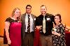 Young alumni catch up during the Friends of the Presidents reception. 