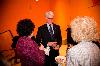 President Philip A. Glotzbach chats with guests during the reception.