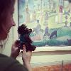 Skids appreciates art. 