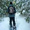 Skids loved his recent snowshoeing adventures in Vermont!