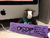 Skids Scribner came to work with me today in Student Diversity Programs!