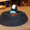 Skids sits upon my Class of 1963 Freshman Class hat.