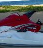 Skids wanted to jet ski, but they didn't have a life vest his size. (Puerto Plata, Dom. Rep.)