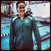 Skids supports the girls swimming and diving team at the RPI Invite!