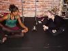 Relaxing after ballet class, Hope Stone Studio, Huston