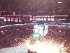 Skids enjoying a Nets game at the new Barclays Center.