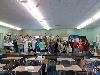 This is a picture of Skids with my International Baccalaureate Biology class!