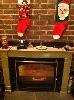 Skids enjoying the fireplace over Christmas