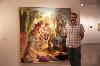 Paul Sattler with Bring it in / Take it out, Oil on canvas.