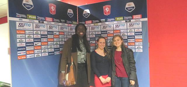 Taiwo%20Eshinlokun%2C%20Corinna%20Goodman%2C%20and%20Roz%20Rothwell%20at%20the%20FC%20Twente%20stadium.