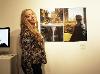 Elsa NIlert with her photo diptych 'Mormor och Morfar' which received the Schick Award.