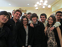 Group of Skidmore Students with Michele Madigan