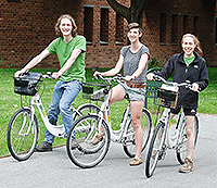 A Bikemore spin with Nick Graver '16, Emily Durante '15, and Laura Mindlin '15.