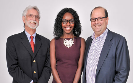 Stella Langat with Roy Rotheim and Ken Freirich Stella Langat with Roy Rotheim and Ken Freirich