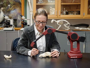 Abby Grace Drake in lab