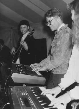 David Porter performs with students 1987