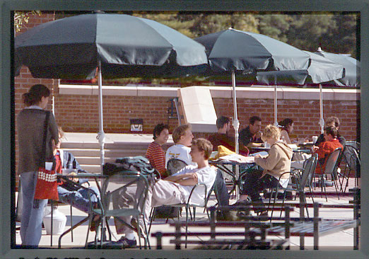 Students on Porter Plaza