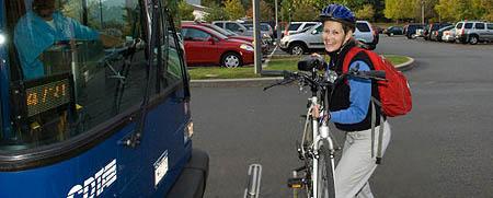 Ride your bike to Skidmore - save gas!