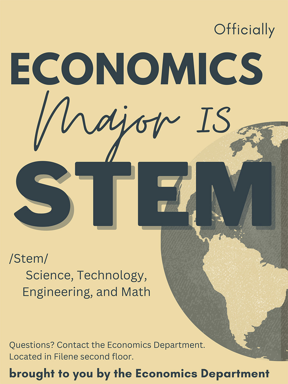 Economics major is now STEM!