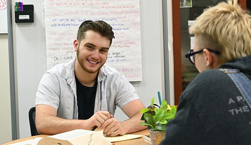 Students at the Writing Center
