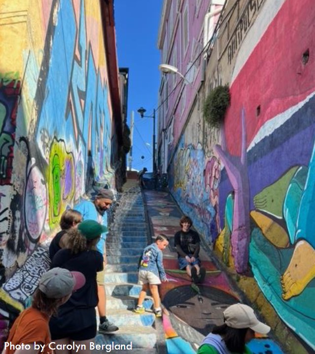 Photo by Carolyn Bergland Street Art in Cerro Alegre, Valparaiso