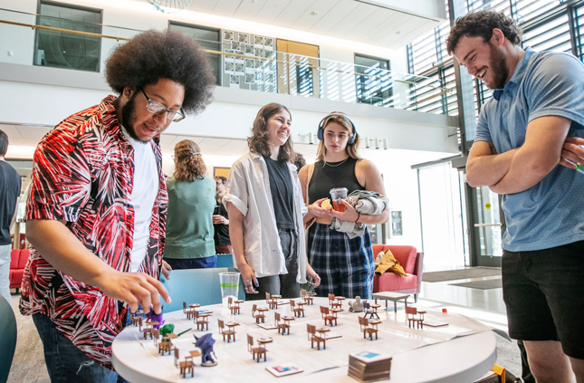 Game Fair in the Billie Tisch Center for Integrated Sciences