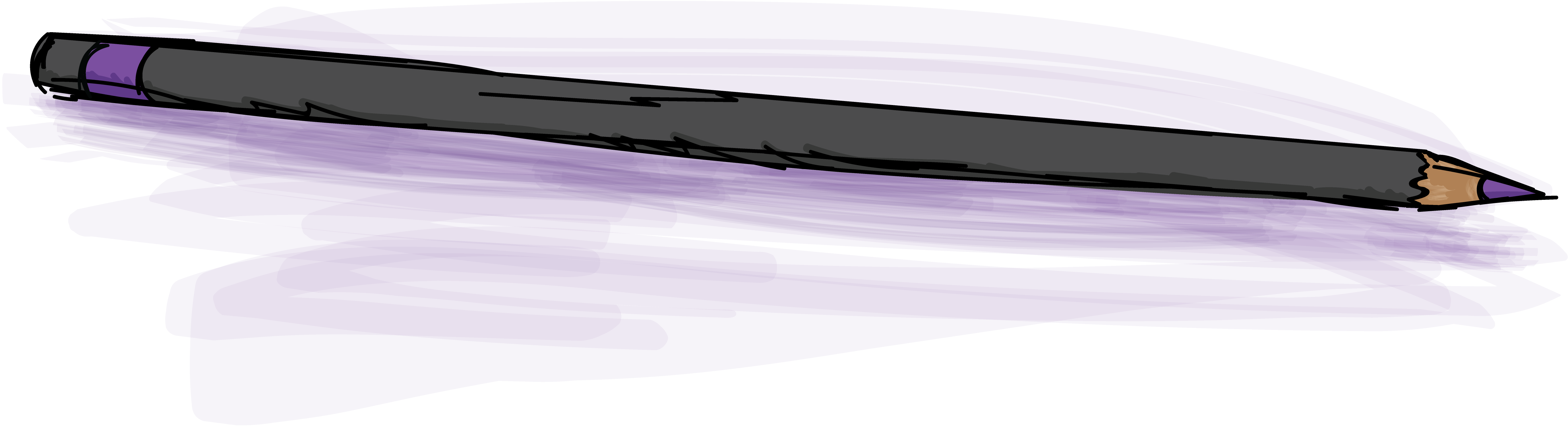 a purple eyeliner pencil