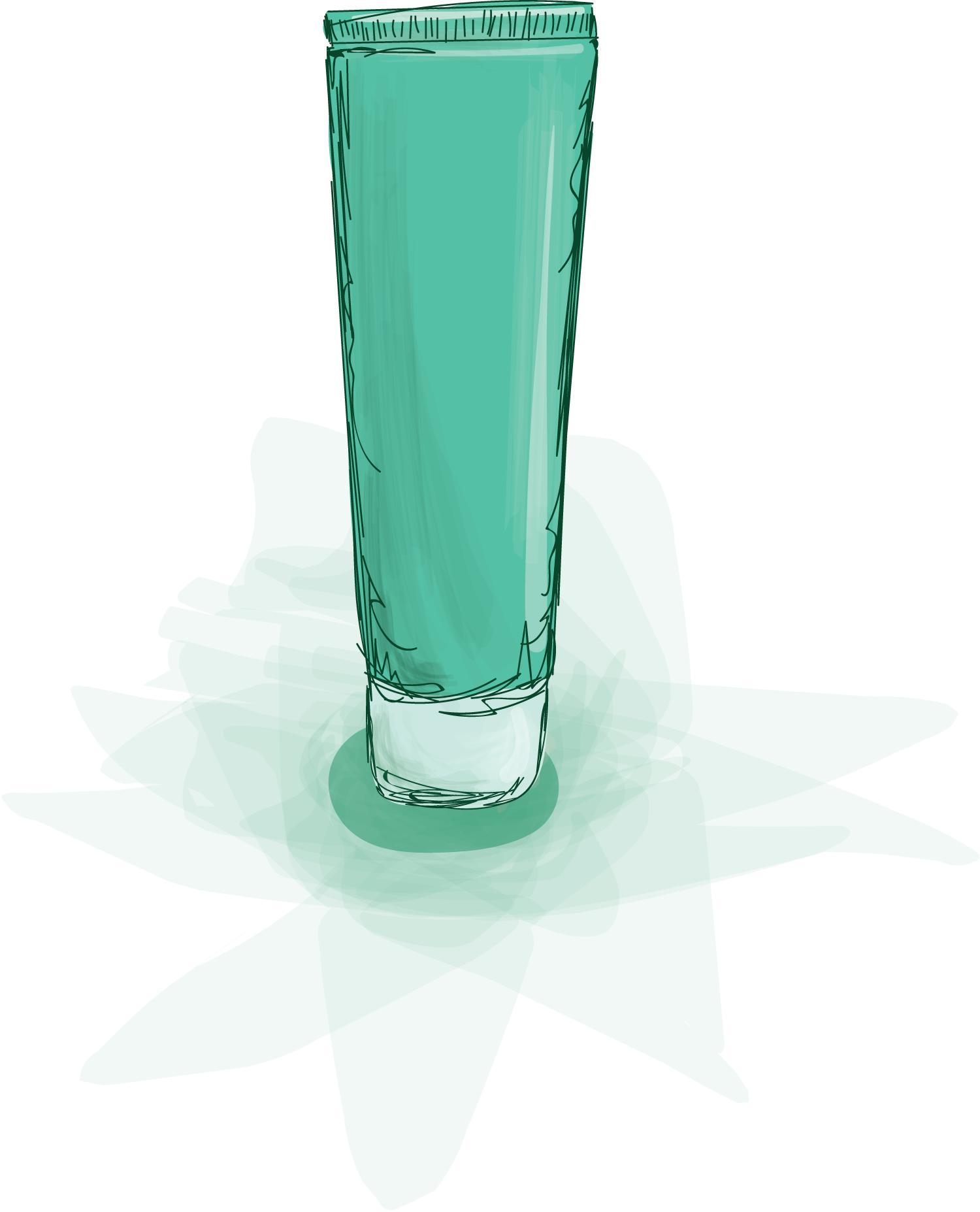 a green tube of moistuizer