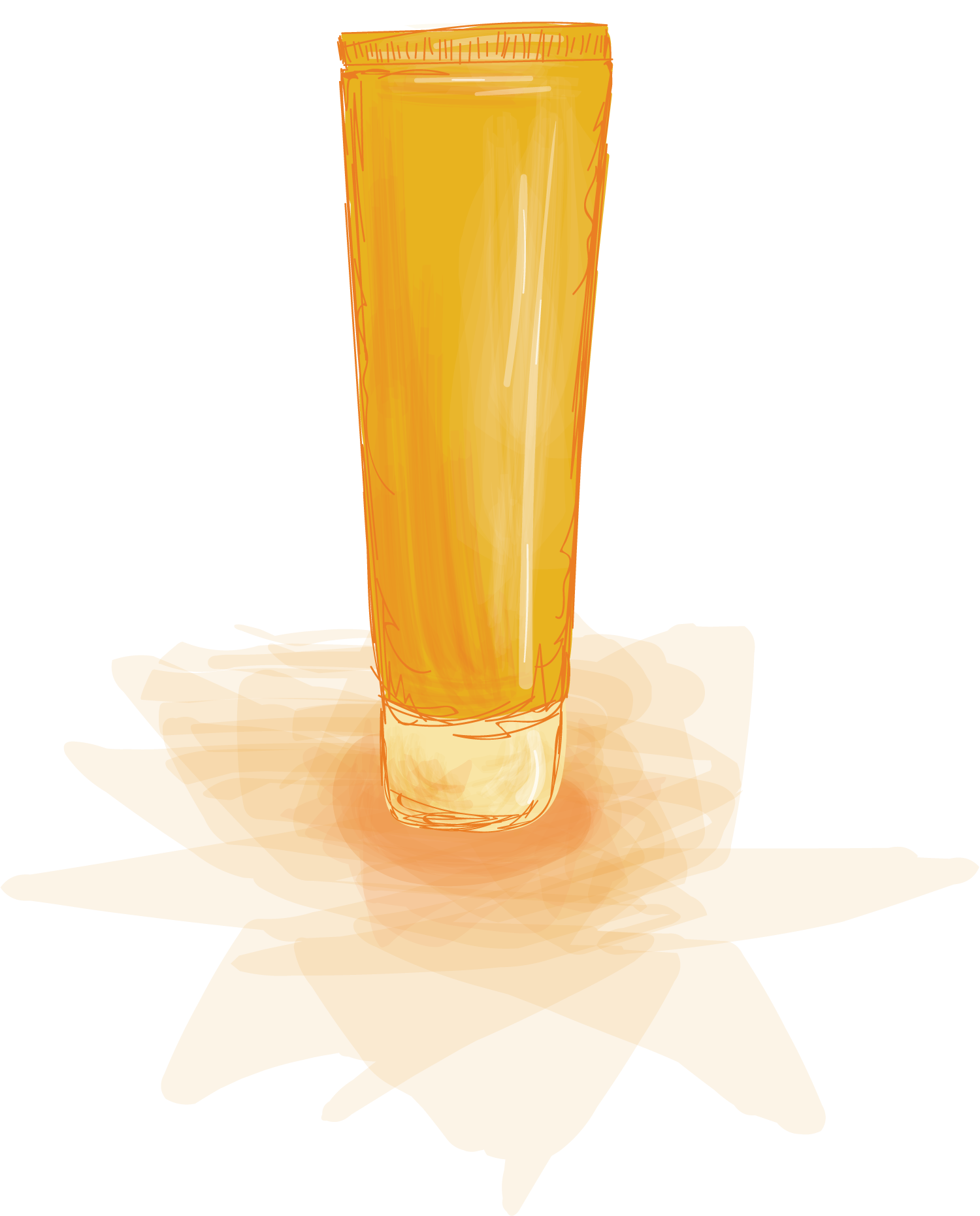 sunblock in a bright orange/yellow tube