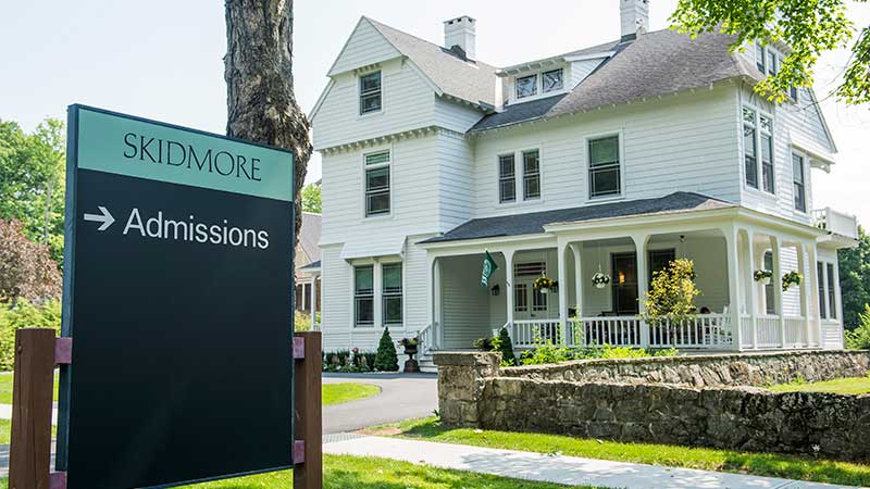 skidmore college admissions visit