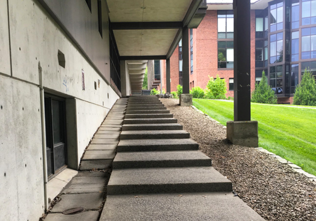 Skidmore campus stairs