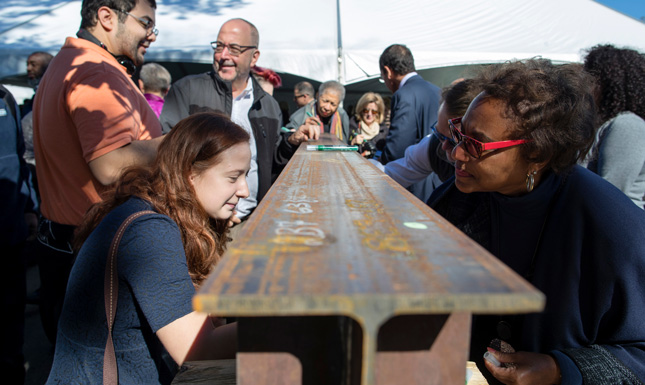 Signing a steal beam