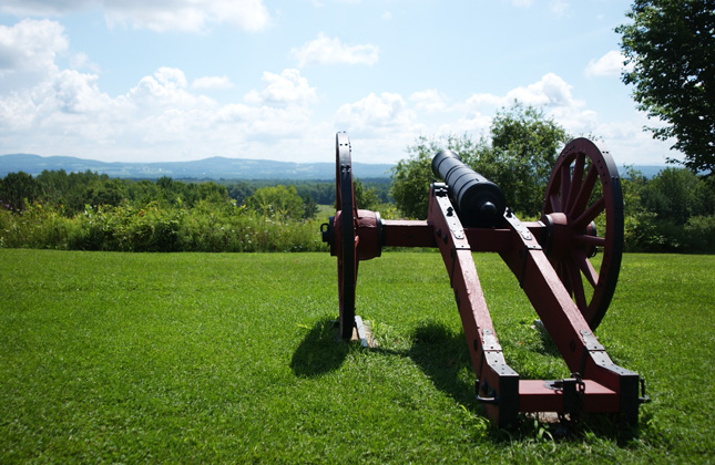 A view from the overlook at the Saratoga National Historical Park