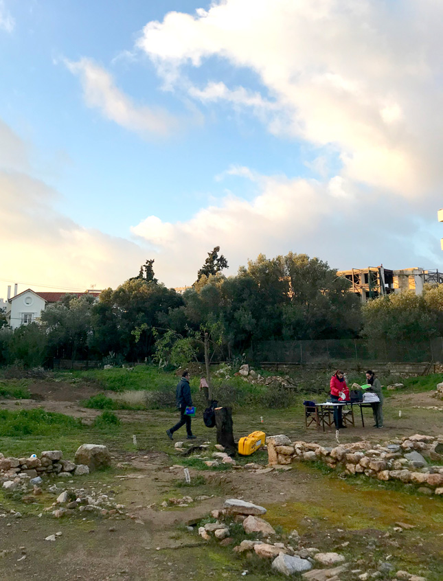 Archaeological site in Greece