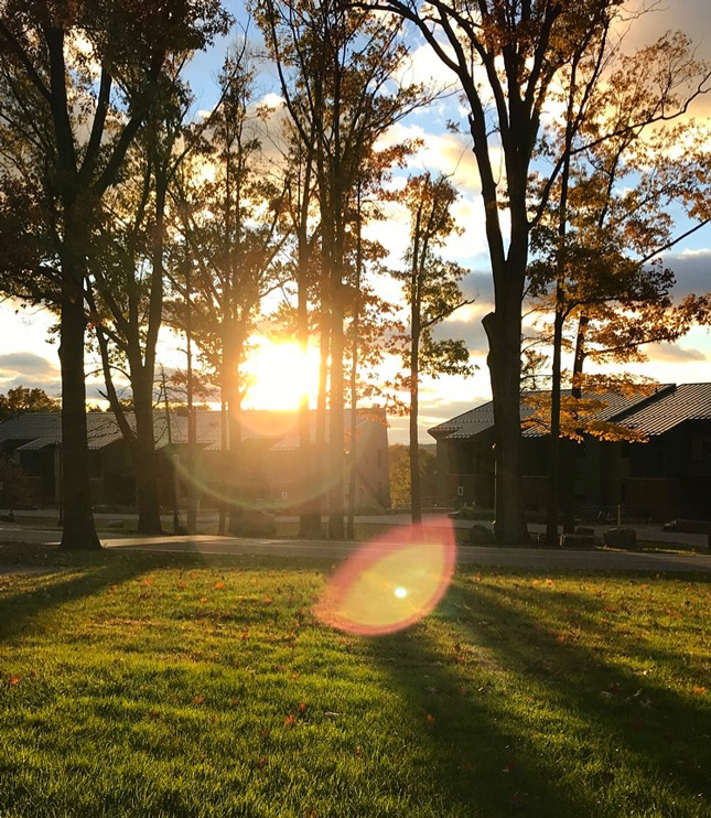 Skidmore College sunset