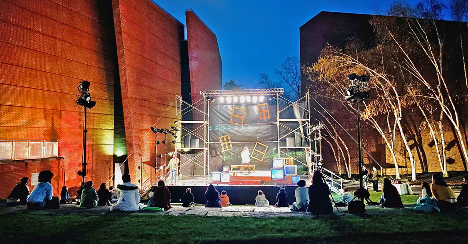 outdoor theater performance