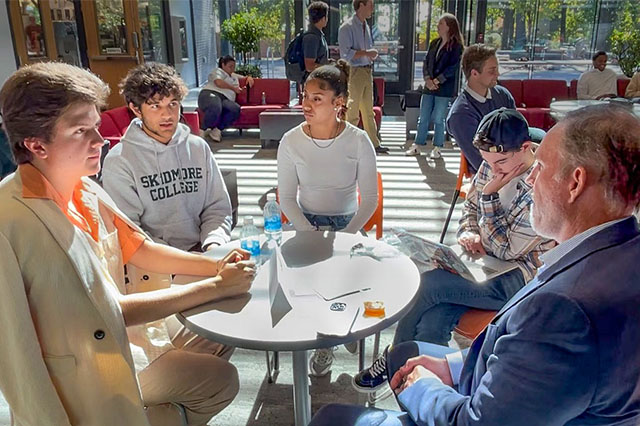 The opportunity to work with others, especially successful alumni mentors, was a highlight of the day.