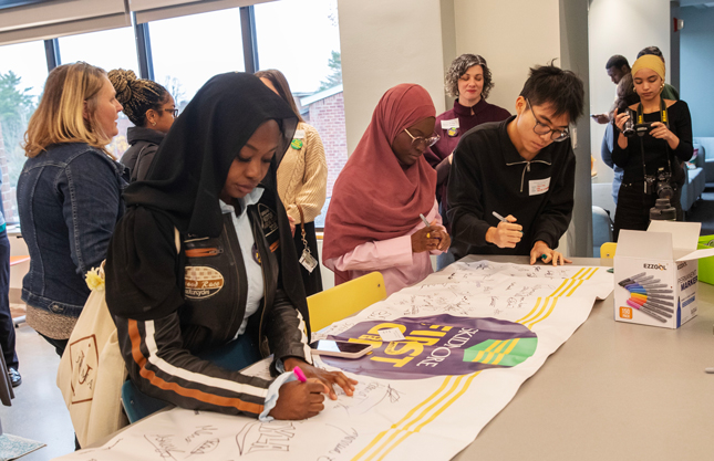 Signing a first-generation event banner
