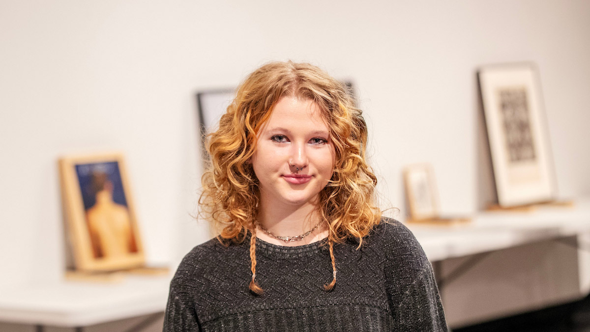 Lauren Attwell ’26 at the Tang