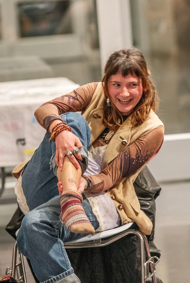 Willow Forbes ’26 showing a tattoo