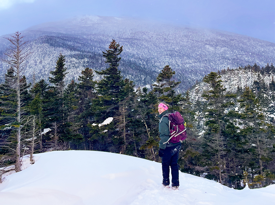 Calli Frankel ’25, a double major in psychology and French,  was drawn to Skidmore’s location near the Adirondack Mountains and is now an active member of Outing Club.