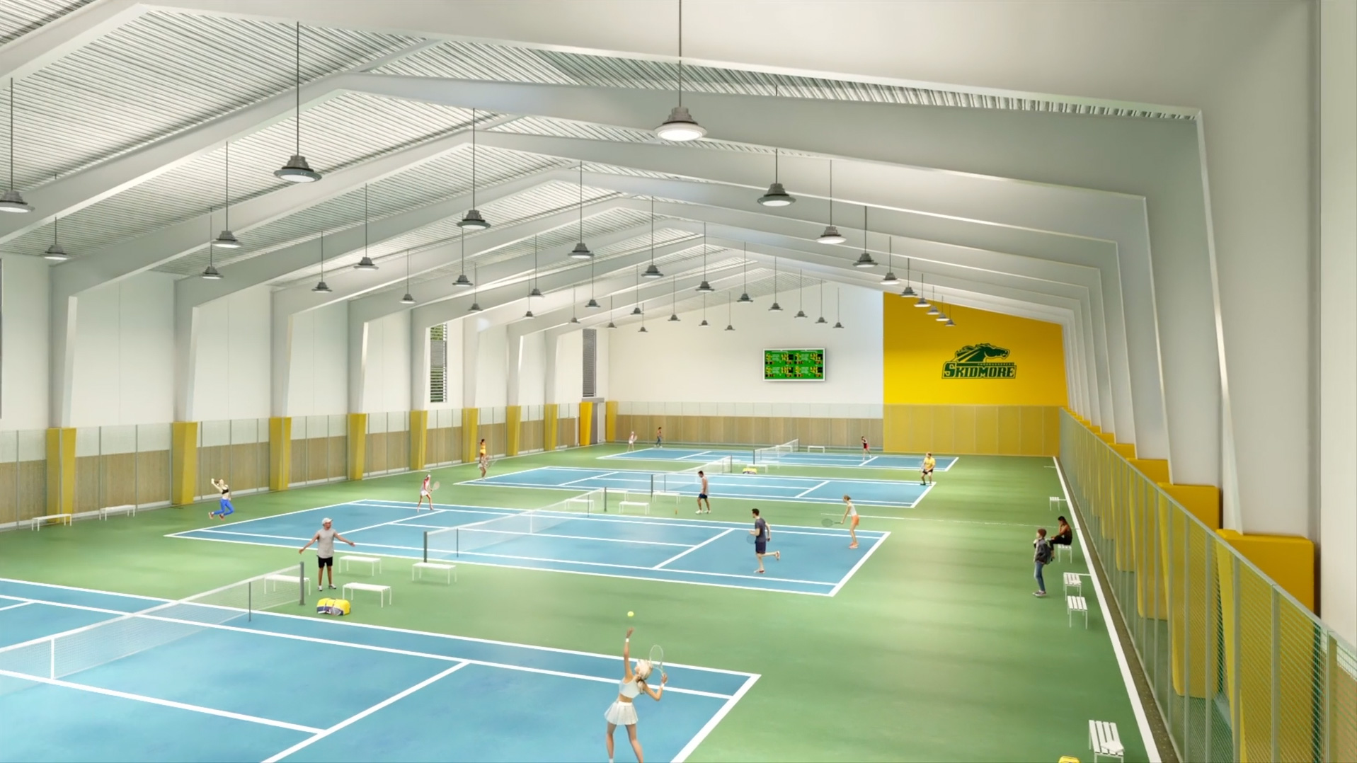 Indoor tennis facility
