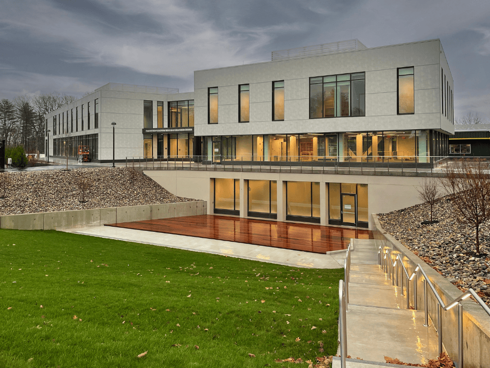 Exterior of McCaffrey-Wagman Tennis and Wellness Center